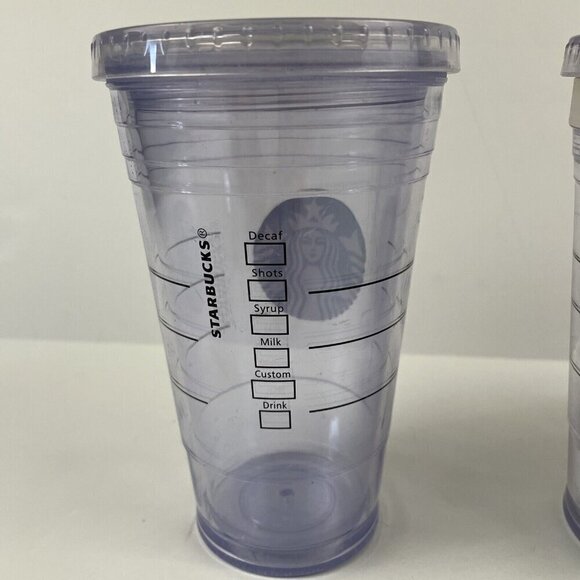 Starbucks 16oz (2) Cold Cup Tumbler (1) Ceramic Mug Holiday Lot Of 3 Logo - Picture 3 of 11